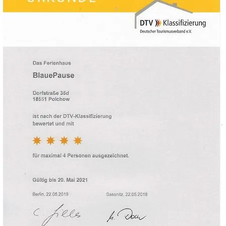Ferienhaus Blauepause *